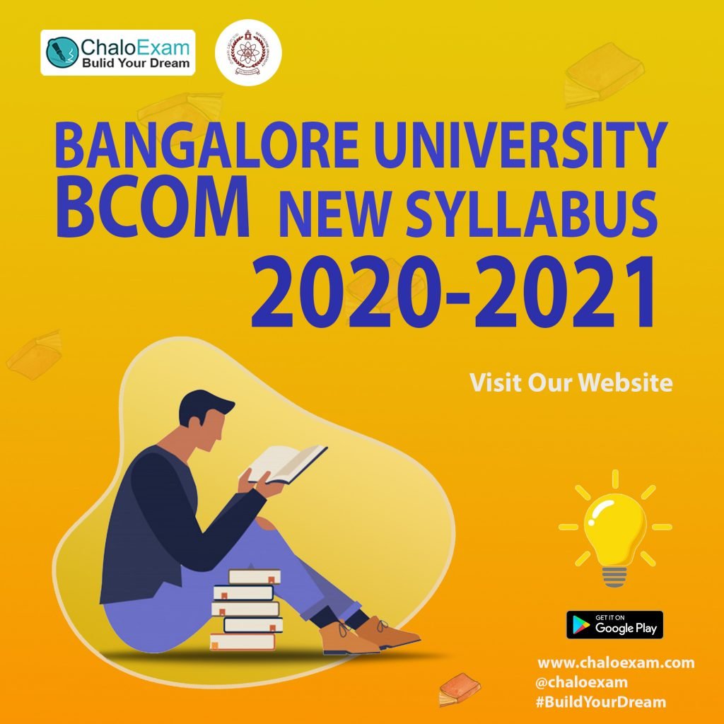 Bangalore University Bcom new Syllabus 2020-2021