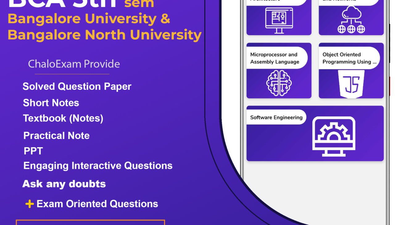 Bangalore University BCA 5th sem Study Material, Previous Year Question Paper, Solved Question Paper, Notes Are Available Free Download